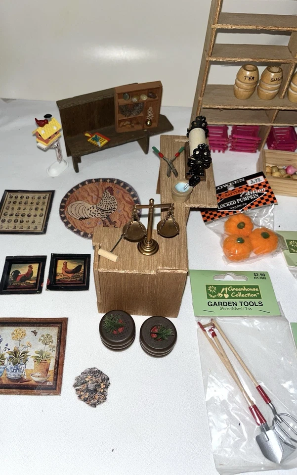 Loja de campo e acessórios de madeira para casa de bonecas - Imagem 2 de 4