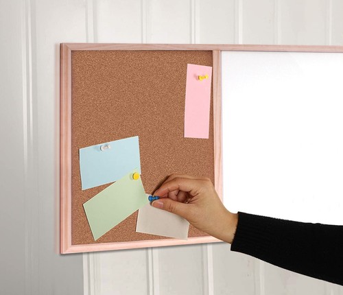 Wooden Frame Cork Board Pins School Office Message Memo Notice Board Bulletin - Picture 6 of 20