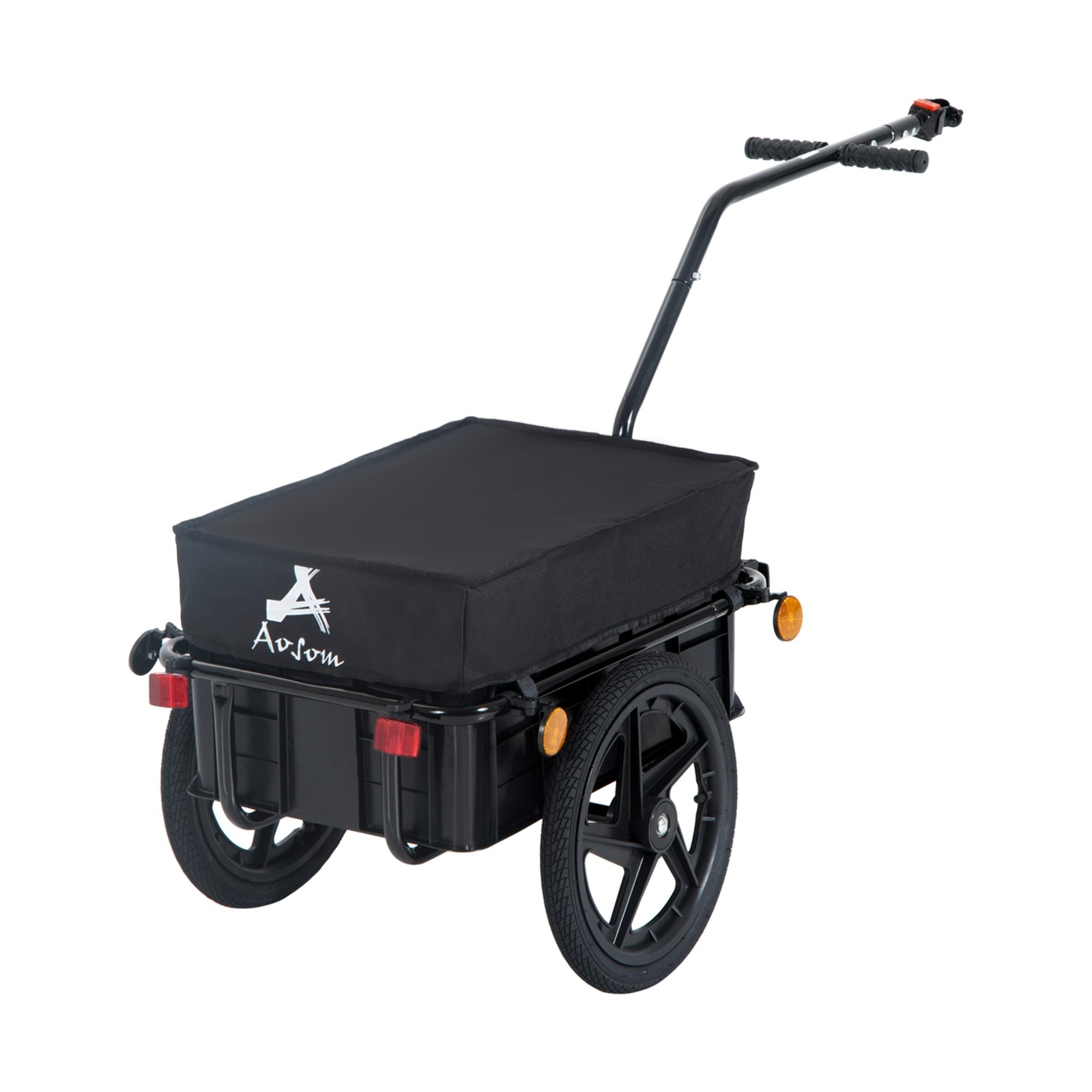 Cargo Trailer With Removable Box And Waterproof Cover, Bike Wag...