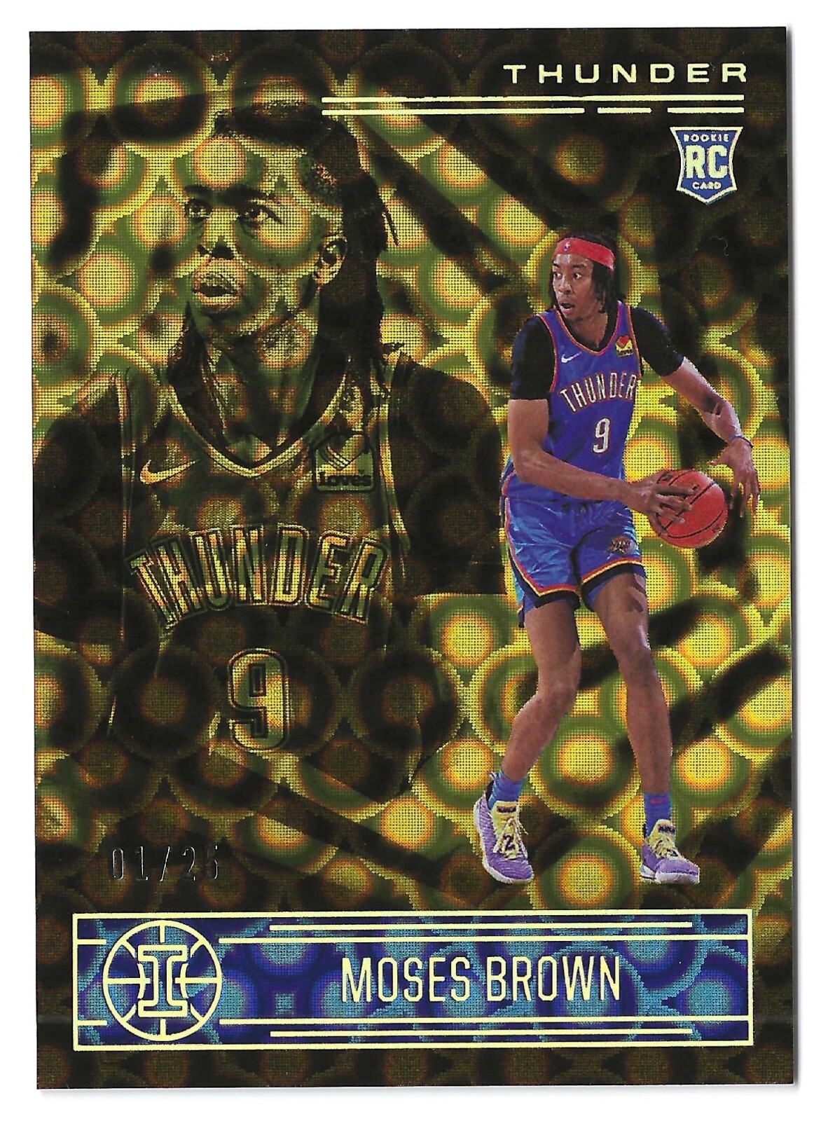 2020-21 Illusions Moses Brown Asia Gold /25 Rookie RC