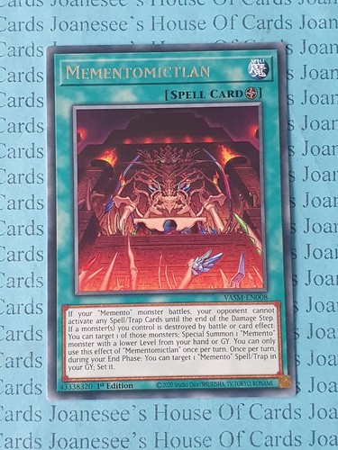 Mementomictlan VASM-DE008 Rare Yu-Gi-Oh Karte 1. Auflage Neu - Bild 1 von 3