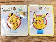 Pocket Monsters Official Seal/ Iron On Patches Pikachu Pokemon JAPAN LIMIT