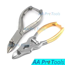 2x Thick Toe Nail Cutter Cantilever Half Gold & Side Cutter Plain Handle BTS-295