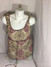 One World Women Dress Floral Multiple Color Size M Made In China Bin62#20