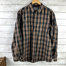 Carhartt S218 BLK Long Sleeve Button down Shirt Mens XL black