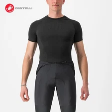 Castelli CORE SEAMLESS SS Short Sleeve Cycling Base Layer : BLACK