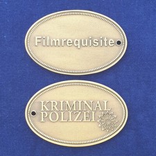 Film Dienstmarke ehemalig Kriminalpolizei Requisite Polizeiabzeichen Marke #1