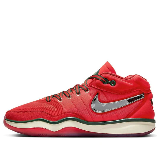Рождественский трек Nike Air Zoom GT Hustle 2 Красный, серебристый, зеленый DJ9405-601 Мужской 9,5