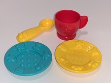 Disney Dinner Ware Pretend Play Replacements Plastic Lot of 4