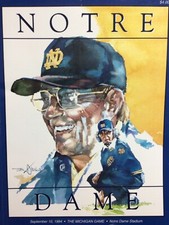 NOTRE DAME vs. MICHIGAN ~ 9/10/1994 ~ Football Program ~ EX!!