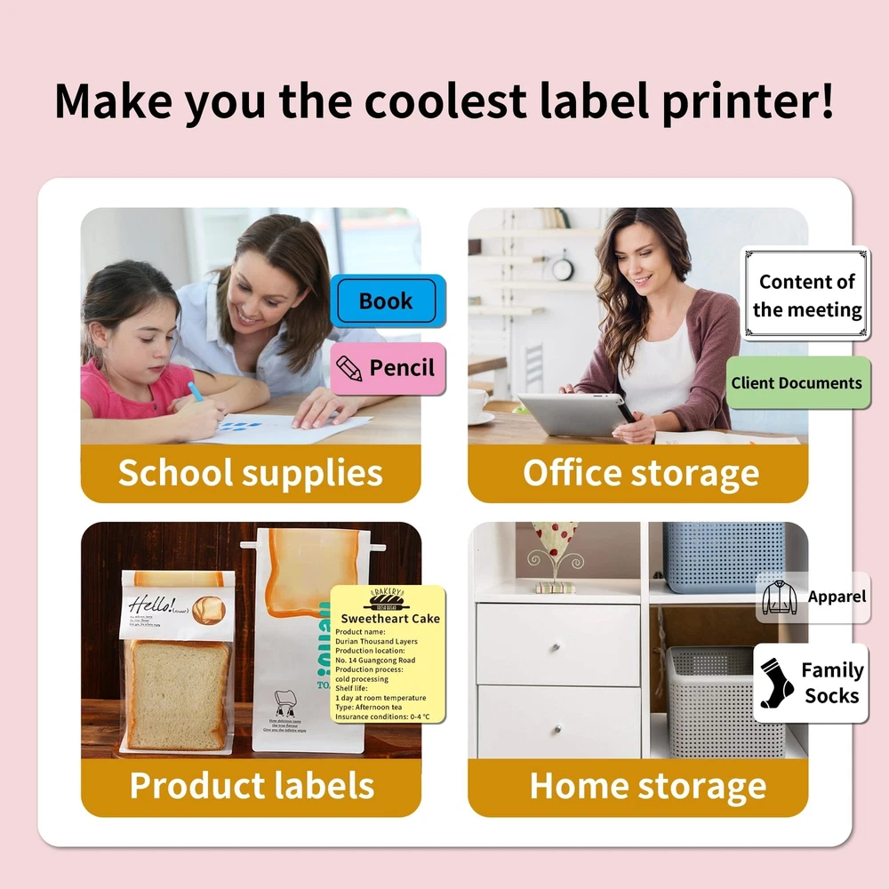 Bluetooth Thermal Label Printer P50 for Barcodes and Addresses 2 Inch