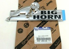 Ram 1500 2500 3500 Big Horn Rear Tailgate Chrome Black Nameplate Emblem Oem