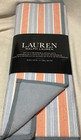 RALPH LAUREN KITCHEN DRYING MATS BLUE ORANGE(2)REVERSIBLE 16 X 22 MICROFIBER NIP