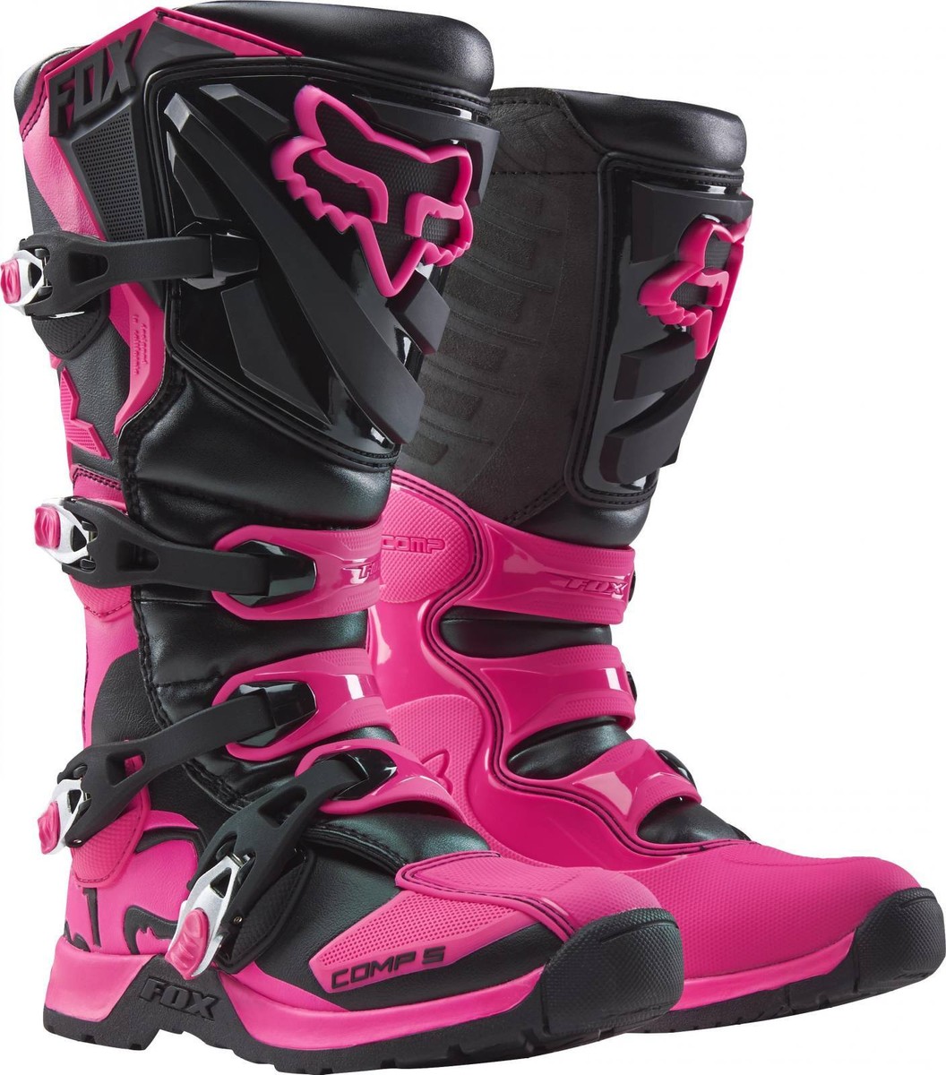 FOX comp5 モトクロス　ブーツ Fox Racing Youth Comp5 Boot Black-Pink Mx Motocross ATV | eBay