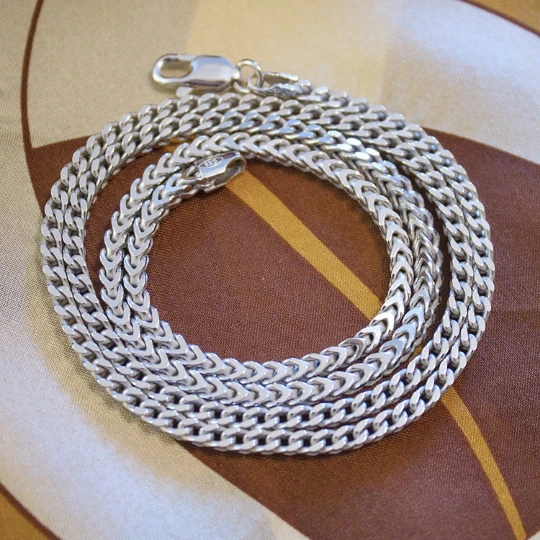ITALY Solid 925 Sterling Silver Franco Chain Necklace 2.5mm Unisex ALL Sizes - Image 2 of 4