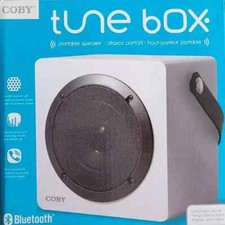 Tune Box Portable Speaker Coby White Bluetoot...