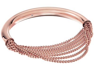 NEW MICHAEL KORS ROSE GOLD TONE,CRYSTALS,FRINGE