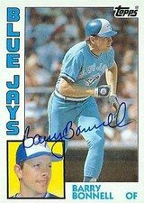 Barry Bonnell autographed Baseball Card (Toronto Blue Jays) 1984 Topps #302