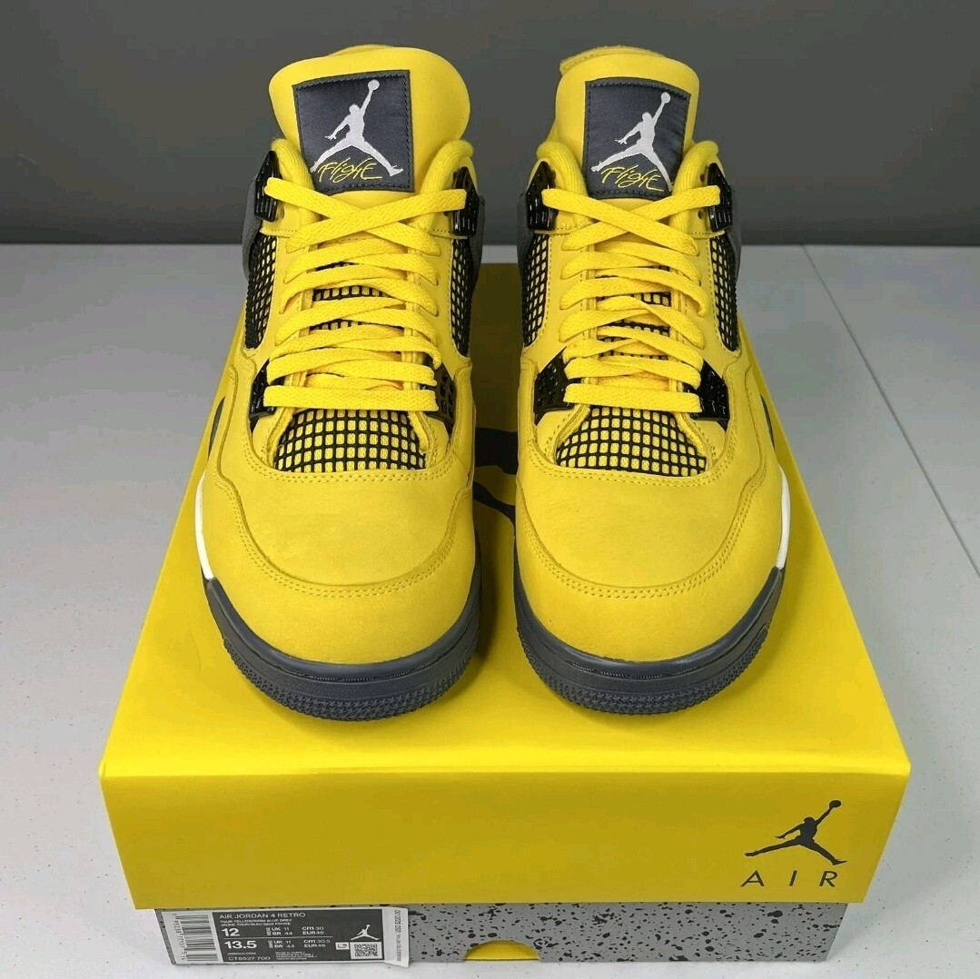Nike Air Jordan 4 Retro 'Lightning' Size 12 In Hand Ready To Ship