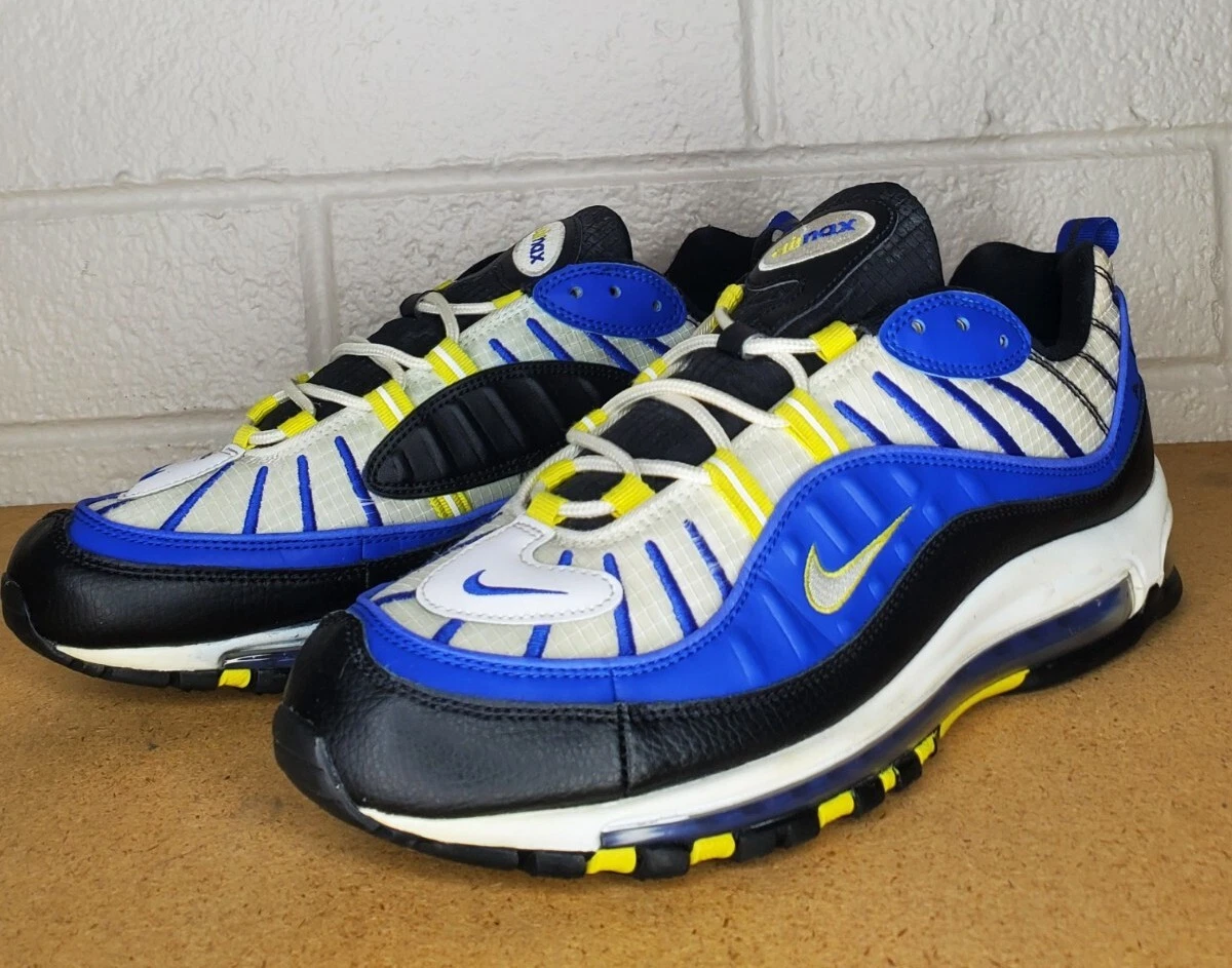 Nike air max 98 trainer racer blue clearance / white / black