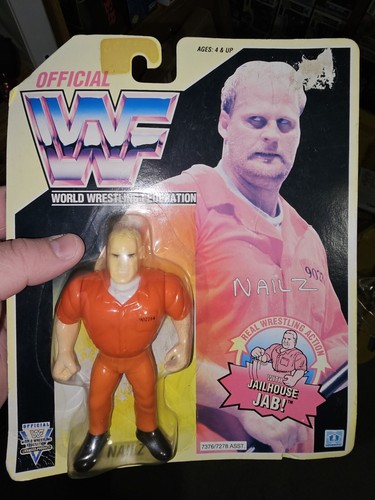 1993 HASBRO WWF Nailz Sealed On Card Figure...