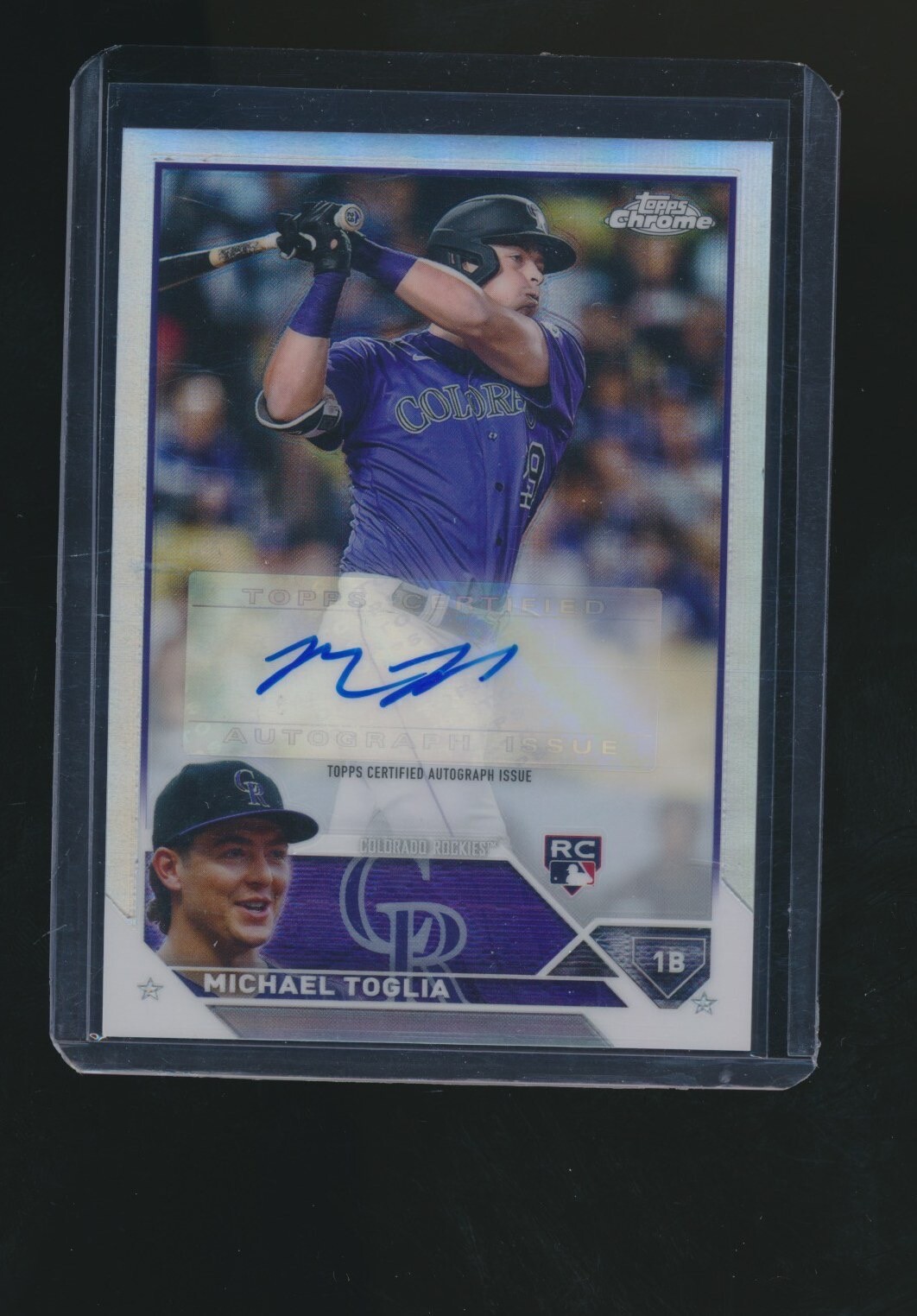 MICHAEL TOGLIA 2023 TOPPS CHROME RC AUTO REFRACTOR PARALLEL 048/499 #AC-MT