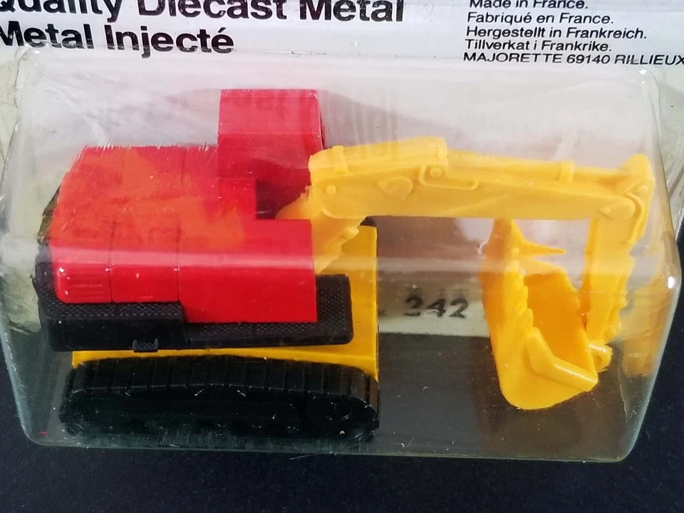 Pala Majorette Motor Pelle Mecanique / #242 / Rojo y Amarillo / Hecho en Francia Foto 3 de 4