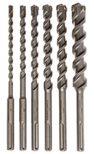 6 Piece CARBIDE TIPPED BIT, Masonry Drill Bit set, SDS Max!!