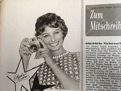 Gute Fahrt Magazine 7-58 (Good Drive, Have a Good Trip) German (Sophia Loren) - Picture 8 of 12