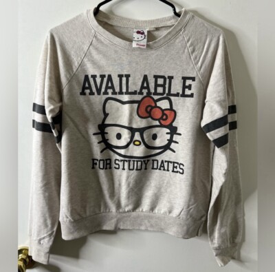 Hello Kitty  Available For Study Dates  Sweatshirt Vintage