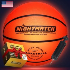 NIGHTMATCH LED Light Up Basketball, LB10 