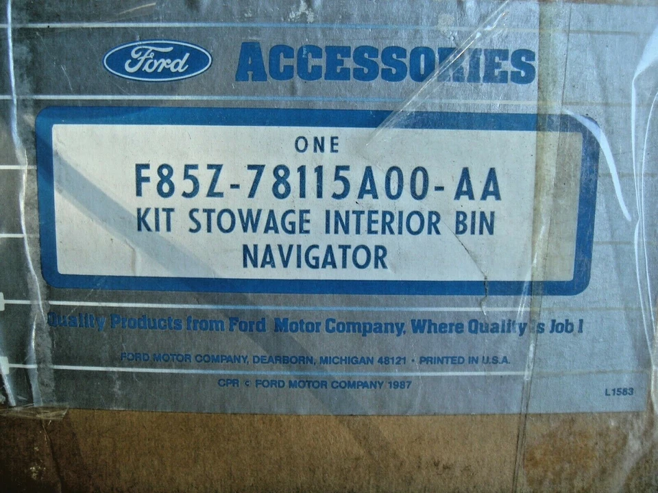 Cubo de almacenamiento organizador de carga Lincoln Navigator 1998-2002 OEM F85Z78115A00AA CE Foto 4 de 4