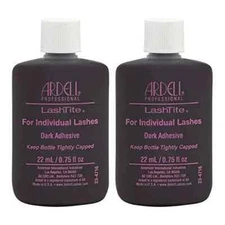 Ardell LashTite Individual Eyelash Adhesive Glue Dark 0.75oz (Pack of 2)