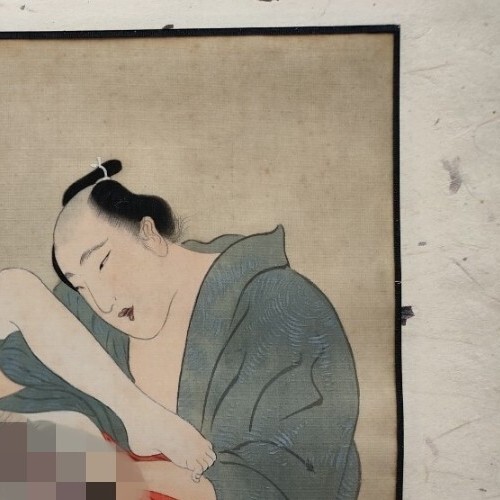 3.By Kitagawa Utamaro Bijinga Shunga Wood Block Japanese Ukiyo-e Edo Period - Picture 10 of 16