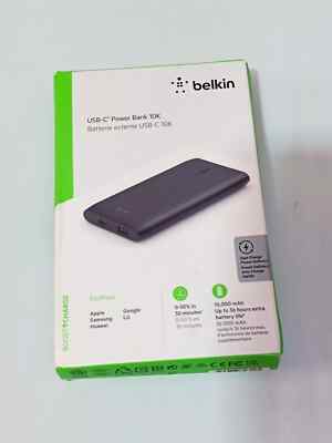 Belkin BoostCharge USB-A, USB-C Powerbank 10000 mAh, PD 18W schwarz _0.3_5