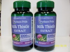 Milk Thistle Silymarin 1000 mg 90 Softgels 2 Pack 