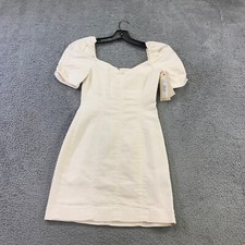 Alice + Olivia Dress Womens 0 MIMI PUFF SLEEVE DENIM MINI DRESS Vintage  $350 VC