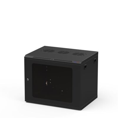 Wandregal 600 mm tiefschwarz mit M6 Gewindeschienen