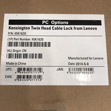 Lenovo Cable Lock Twin Head Security 45K1620 Kensington
