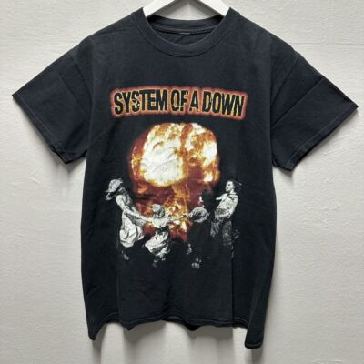 2017 System Of A Down Tour Retro Style Black Unisex Tshirt Reprint S-5XL KH9124