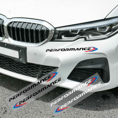 2X M Performance Aufkleber Front Bumper Sticker für BMW E90 E46 E39 E60 F30 F20