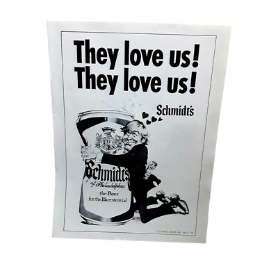 1977 Schmidts Beer For The Bicentennial Original Vintage Print Ad