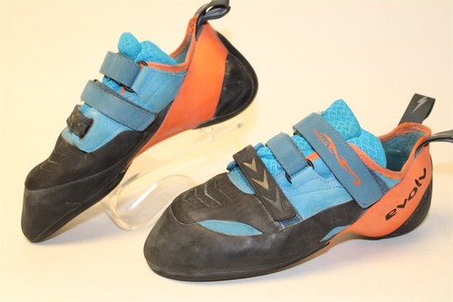 Evolv Shaman Men Size 12 46 Easy On Straps Synthetic Textile Rock Climbing Shoes