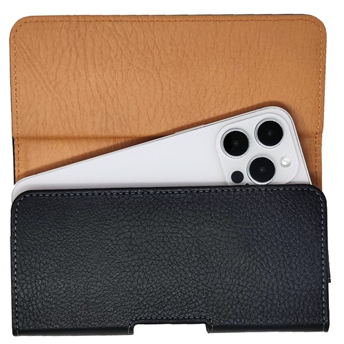 Fondina Pelle IPhone Cintura Custodia Cintura Pelle Per IPhone Pro Max - Fondina Magnetica Marrone 16,7 Cm Custodia Magnetica Telefono 16,7cm - Foto 11