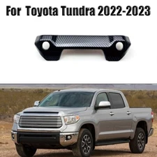 Carbon Fiber Rear Tailgate Trunk Door Handle Cover Trim For  Tundra 2022 2023 24