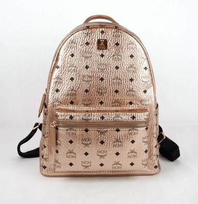 mcm backpack rose gold