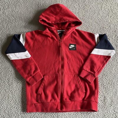 Nike Air Hoodie Y2K Red Tag Warm Nike Zip Up Youth XL