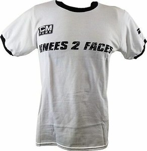 CM-Punk-Knees-2-Faces-25-8-365-White-Ringer-Mens-T-shirt