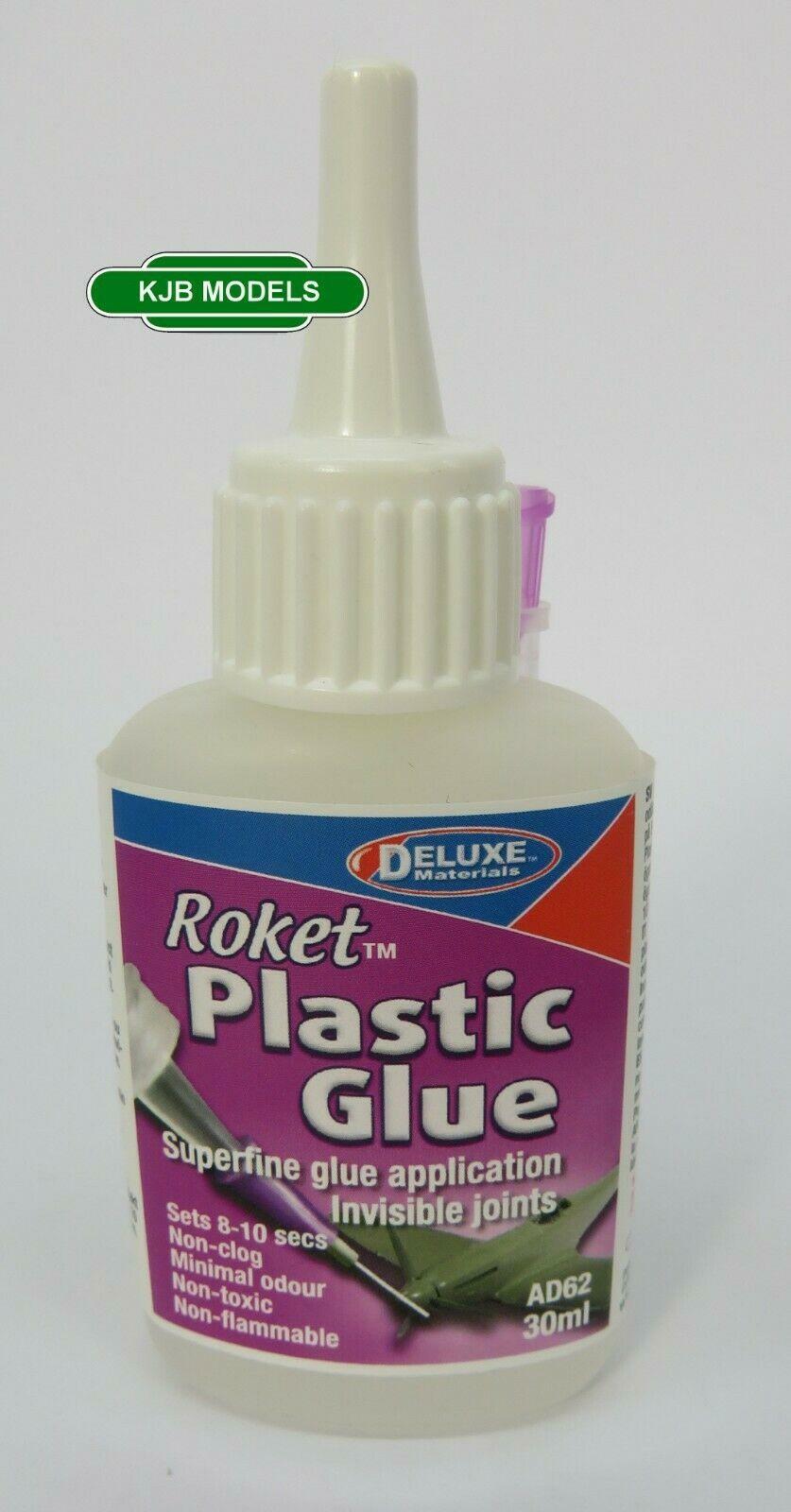 Deluxe AD62 30ml Rocket / Roket Plastic Glue - Superfine Glue Application