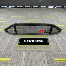 Glossy Black/Carbon Fiber Front Bumper Upper Grille For 17-18 Ford Mondeo Fusion